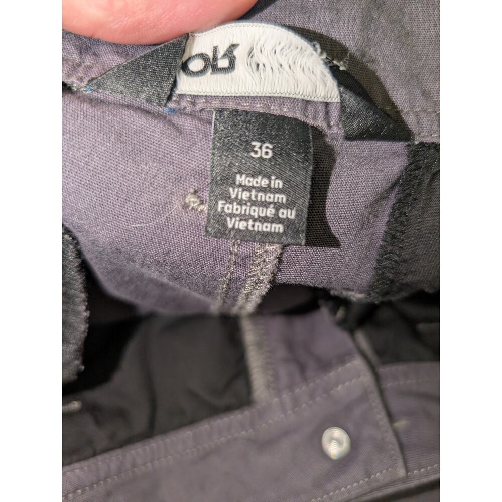 Outdoor Research Canvas Pants Mens 36x32 Charcoal Gray Straight Leg Stretch - Picture 13 of 15